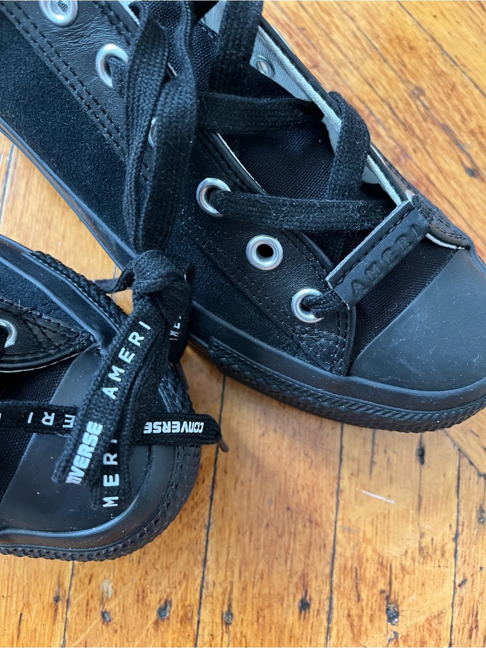 Ameri x Converse Japan Low Top Platform Sneakers in Black - Picture 10 of 11